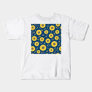 sunflower pattern Kids T-Shirt